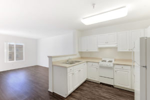 bright kitchen with wood floors