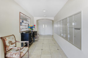 lobby area with mailboxes